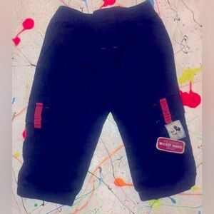Disney Mickey Mouse Cargo Pants 12-18 Months